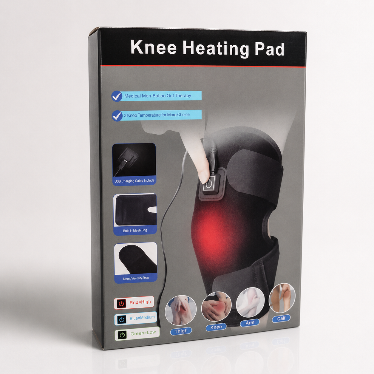 Rodillera Térmica Knea con Vibración Recargable