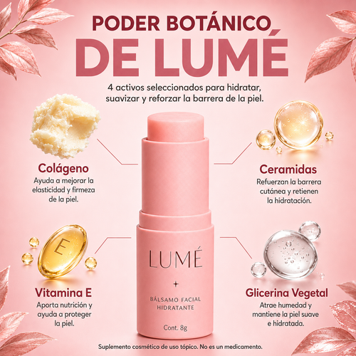 Bálsamo Facial Lumé Poder Hidratante Antiarrugas