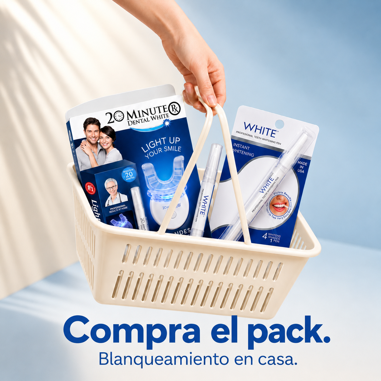 Lumident™ – Pack Blanqueador Dental con Luz LED + Lápiz | Fórmula Avanzada de Blanqueamiento
