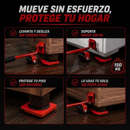 LiftPro™ Kit Elevador de Muebles con Palanca
