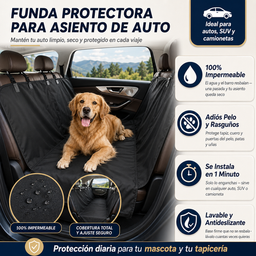 Cubre Asientos Especial Para Mascotas